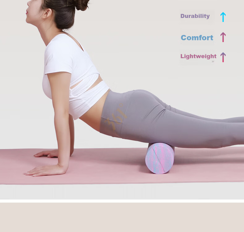 361° Solid Wolf Tooth Foam Roller Floating Point Muscle Relaxation Professional Roller Leg Massage Yoga Fitness 12