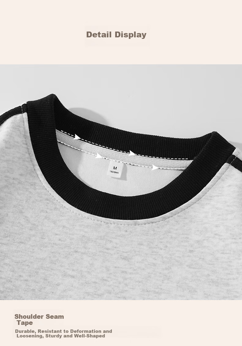 Baleno Trendy Colorblock Stripe Sweatshirt Women 2026 New Spring American Style Loose Fit Long Sleeve Jacket Top 17