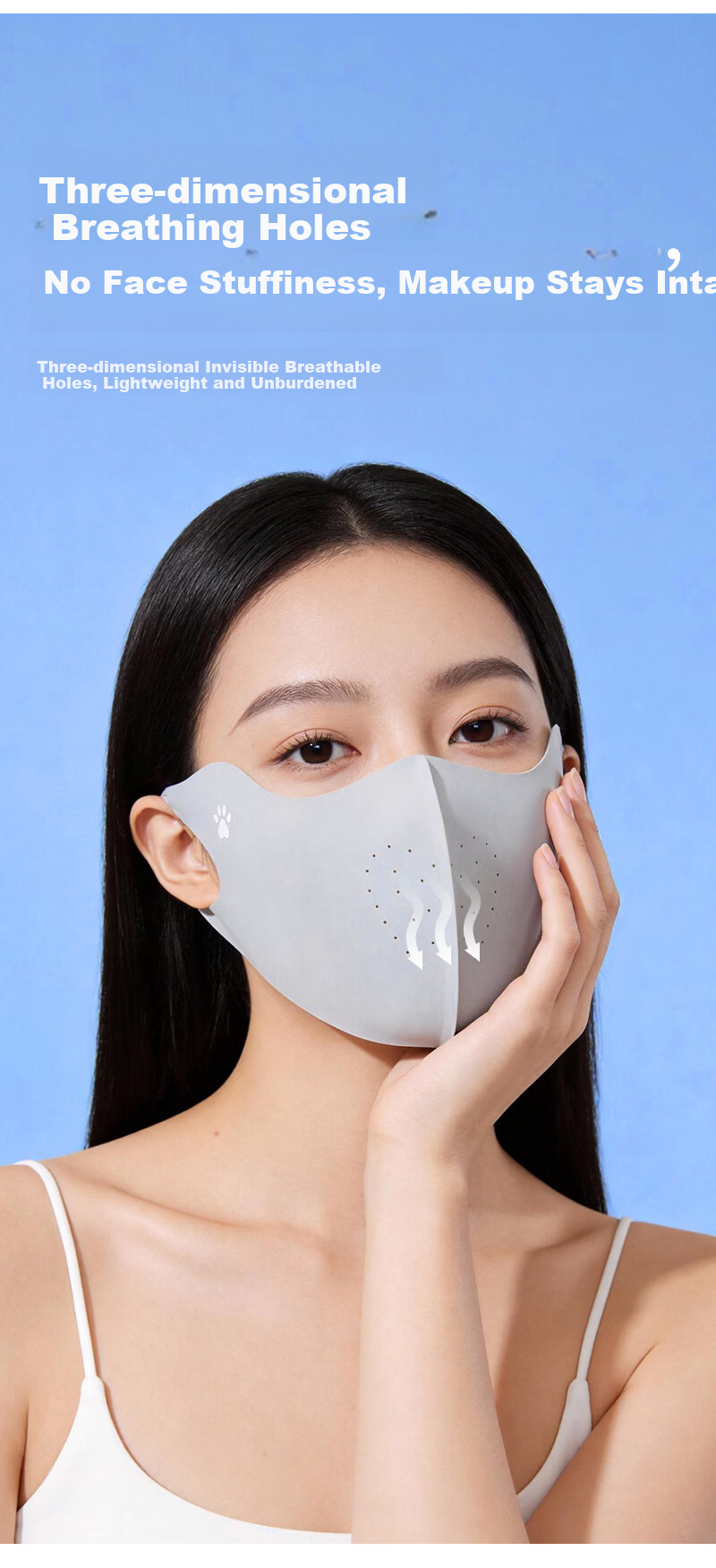 KELME Unisex Sun Protection Mask Cycling Ice Silk Face Cover UV Protection Outdoor Mountaineering Mask 6