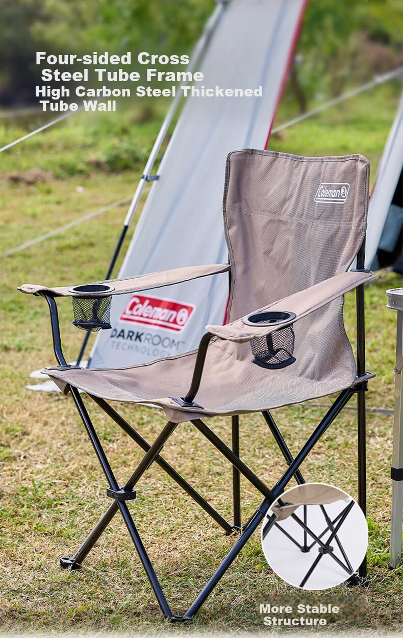 Coleman Chengye Series Outdoor Camping Folding Table Adjustable Portable Aluminum Alloy Wood Grain Picnic Table 90CM 7