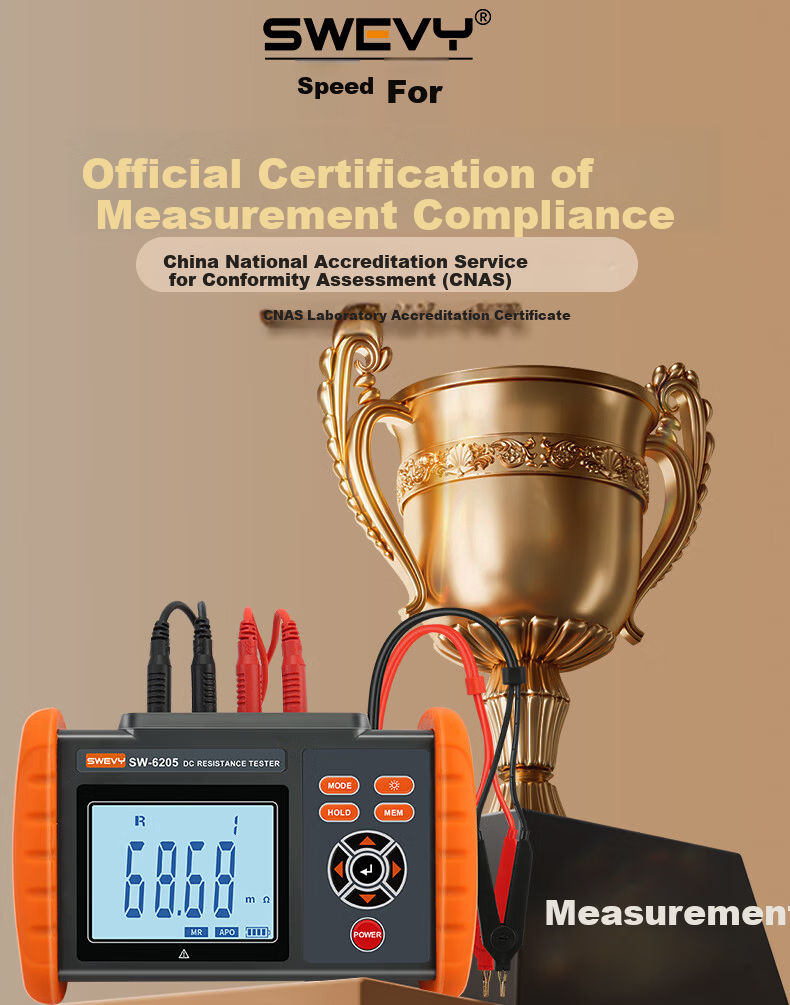 Suwei Milliohm Meter DC Low Resistance Tester Micro Ohmmeter Ohmmeter Micro Ohm Meter Milliohm Resistance Tester SW6205 1