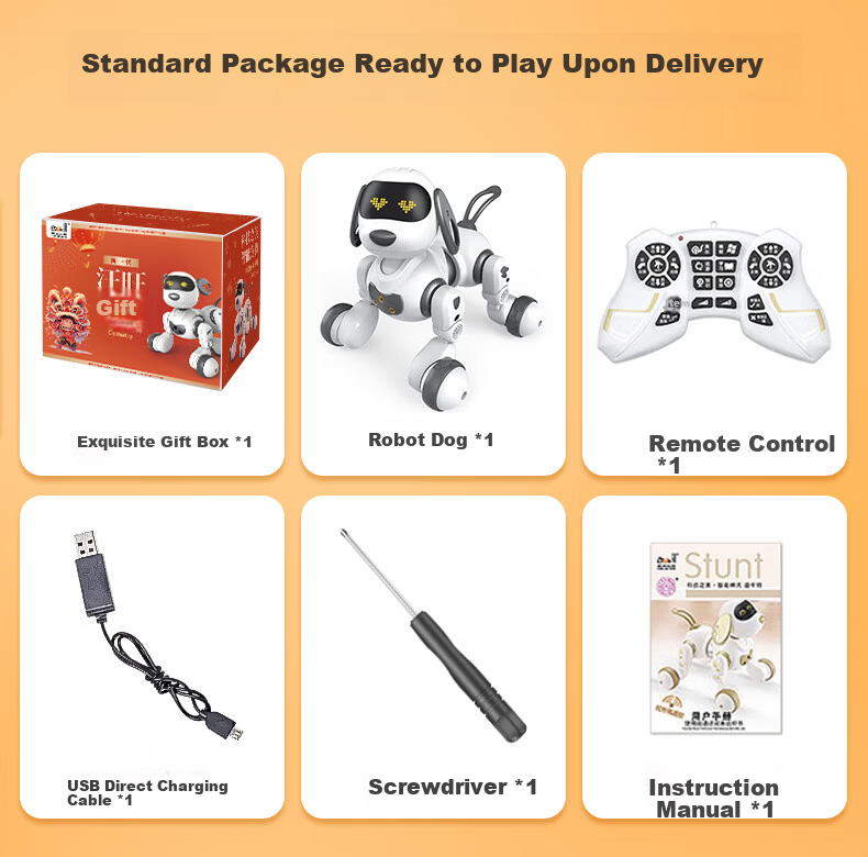 Yingjia 200,000-Sold Smart AI Robot Dog RC Remote Control Early Education Robot Toy for Kids Children's Day Gift 3