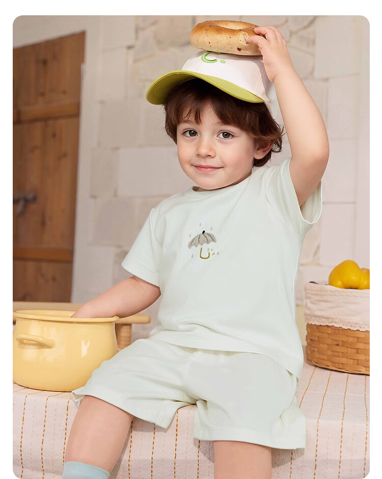 Balabala【balaOne】Baby Short Sleeve T-Shirt Set Infant Summer Outfit 2026 Cute Fashionable Adorable 23
