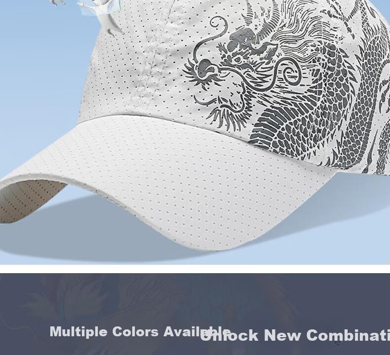 RED DRAGONFLY Men's Summer Lightweight Quick-Dry Printed Baseball Cap Outdoor Sun Protection Casual Fishing Sunshade Hat for Women 9