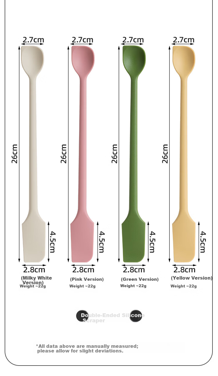 Banwu Life Silicone Spoon Silicone Scraper Long Handle Coffee Stirring Spoon Jam Spatula Butter Spreader Food Grade Baking Silicone Spatula 6