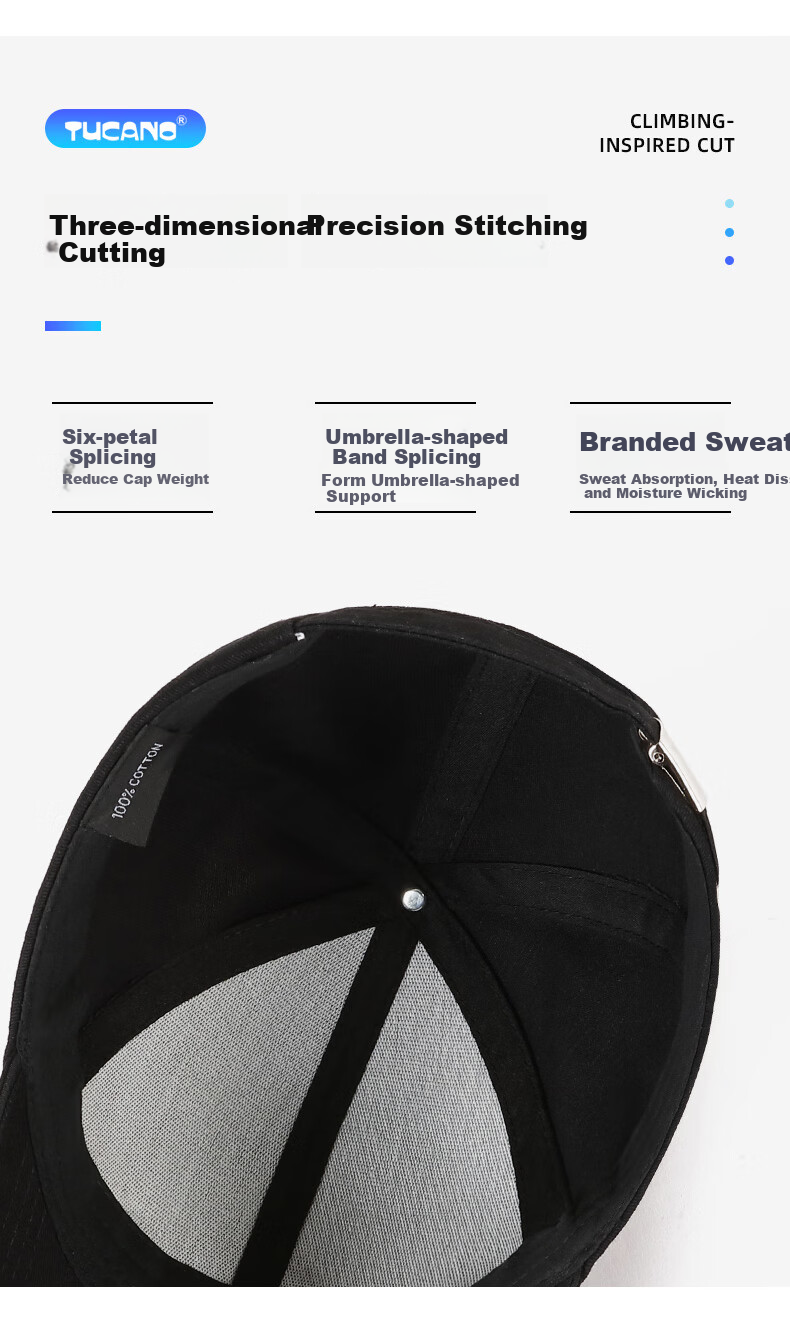 TUCANO Extended Brim Men's Fashion Casual Baseball Cap Winter Outdoor Sports Duckbill Cold-Resistant Hat 8