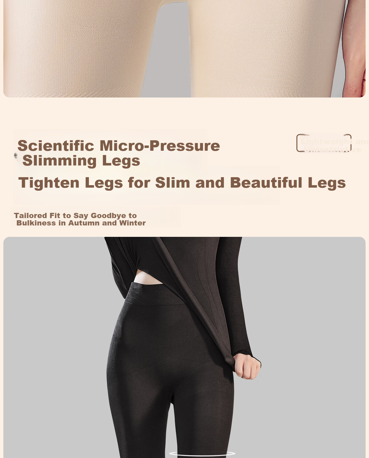 GRACEWELL 26th Anniversary New High-Waist Tummy Control Leggings for Women, Autumn and Spring Inner Pants, Slim Fit, Black, Size L 21