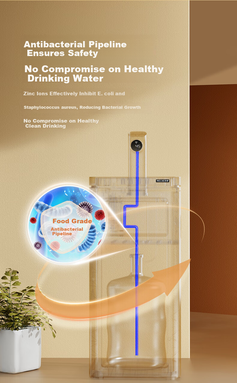 Meiling Rapid Heating Tea Bar Machine Home High-End Water Dispenser 3-Second Quick Heat Bottom-Loading Living Room Office Kettle Integrated MY-AJ15 Smart Elegant Swan White 4