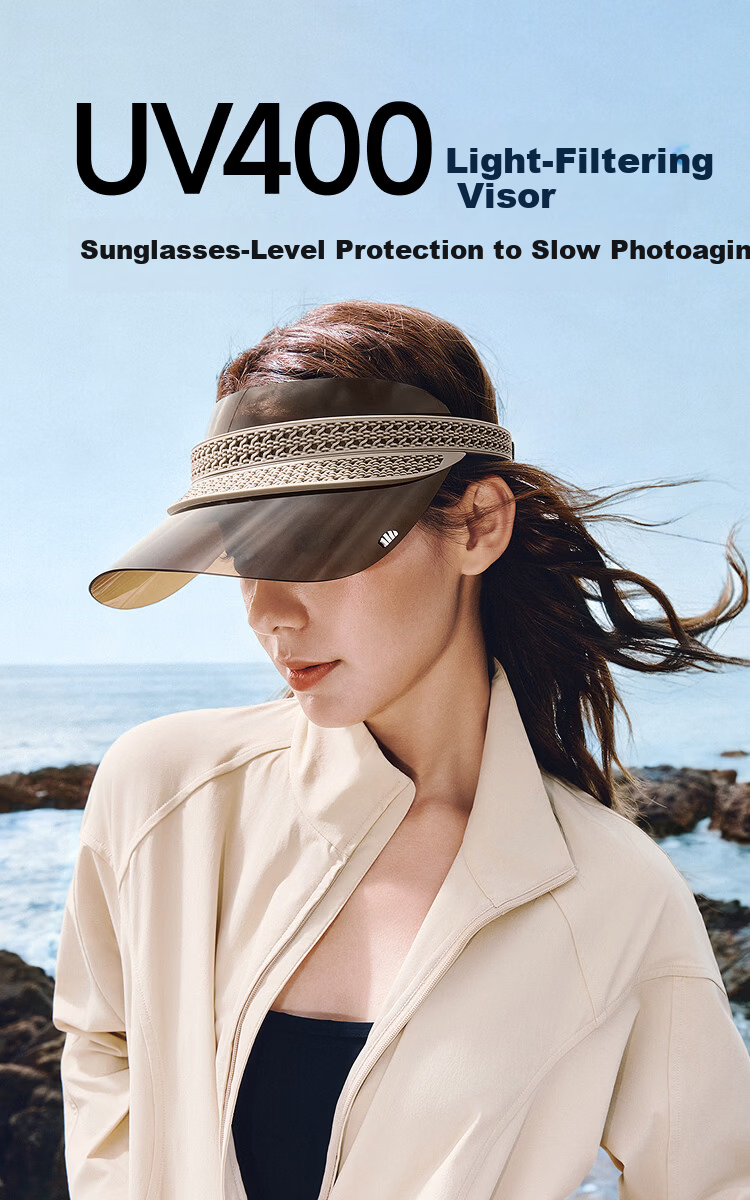 Beneunder Light-Filtering Sunshade Cap Women's Full Face Sun Protection Hat with UV-Blocking Extended Brim and Lens 2