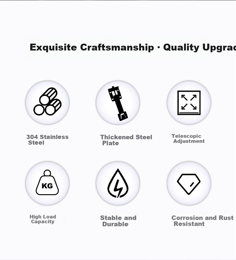 Omi Monkey Range Hood Lift Hook Telescopic Adjustable Installation Bracket Thickened Universal 304 Stainless Steel Bracket (Standard) 3