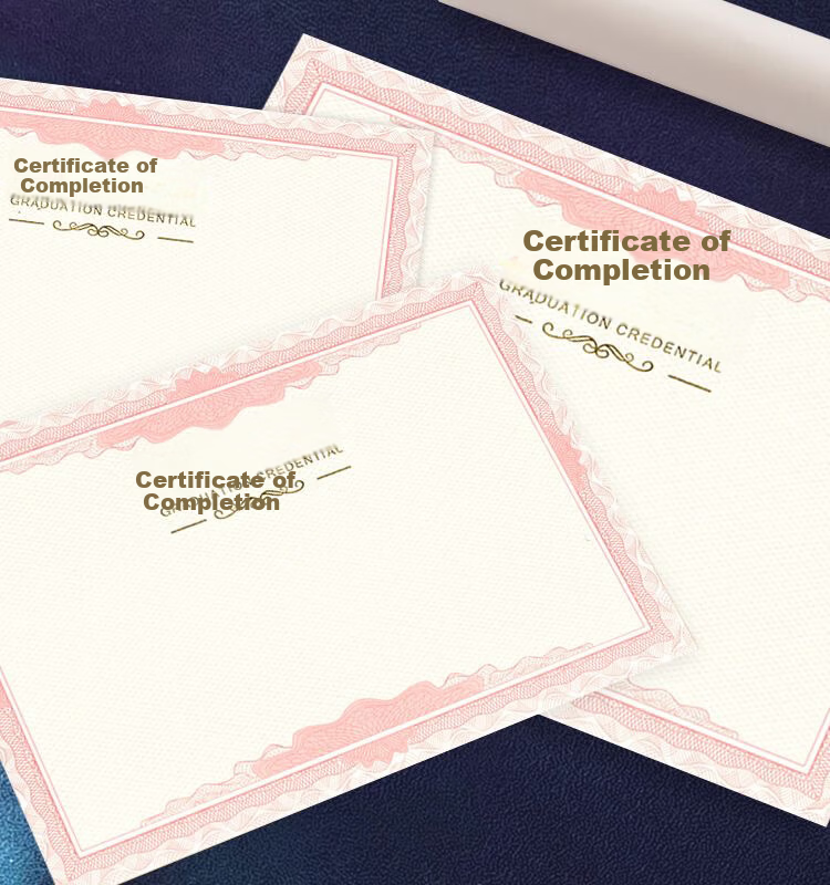 Elifo 12K Certificate Inner Pages A4 Training Certificate Printable Graduation Certificate Inner Sheets 12K Size 10 Sheets Pack 7