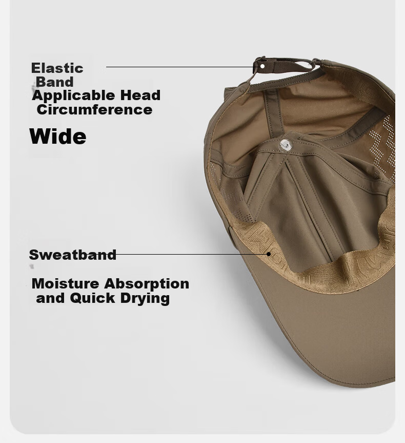 Kenmont Couple Lightweight Breathable Sun Protection Baseball Cap Dopamine Running Large Head Circumference Sun Hat KM-6118 11