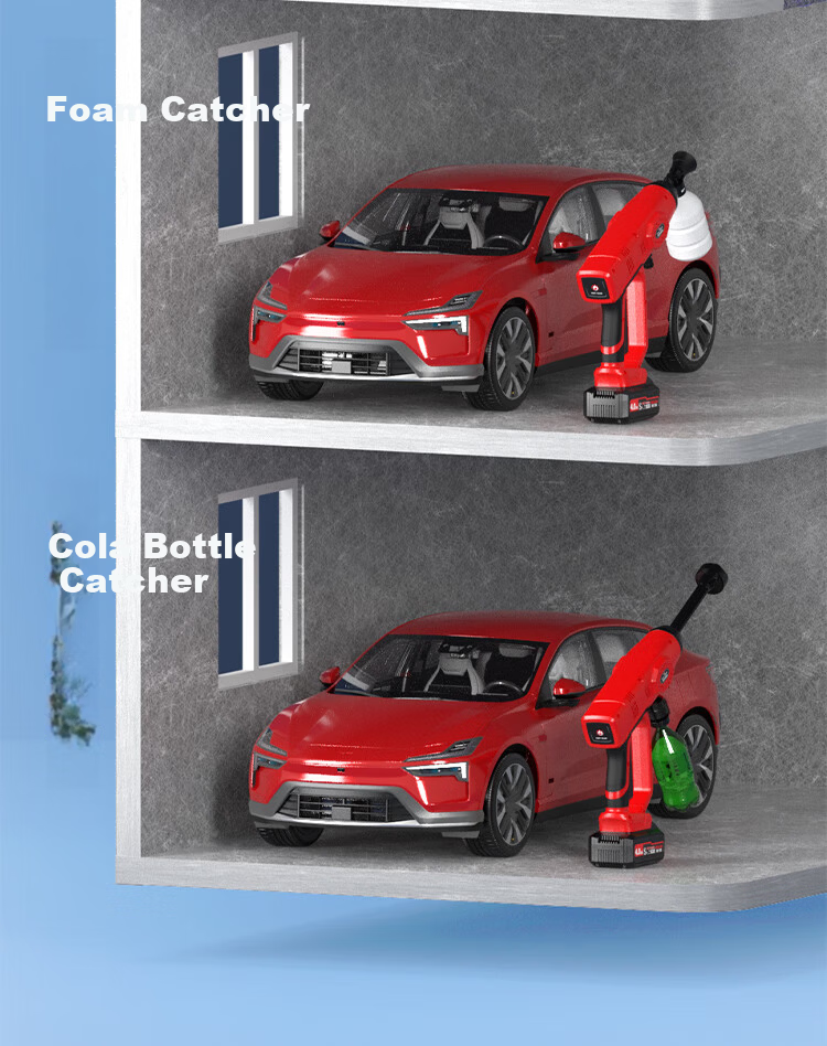DELIXI High-Pressure Cordless Brushless Car Washer Electric Power Wireless Lithium Battery Car Wash Gun 7