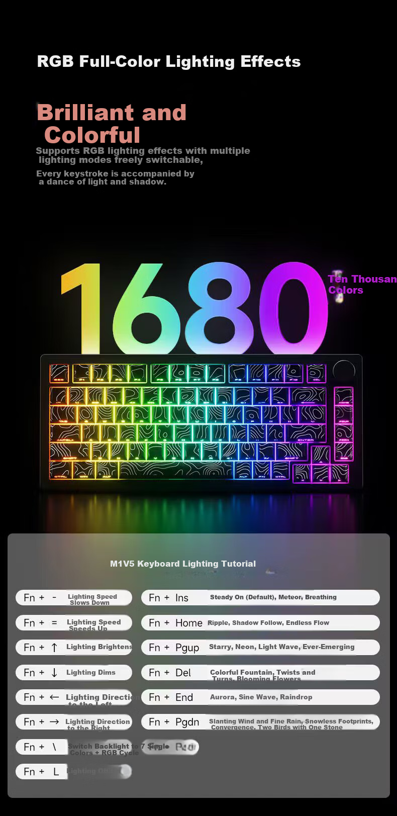 AKKO & MoGeek M1 V5 CNC Aluminum Custom Mechanical Keyboard Three-Mode Wired 2.4G Bluetooth Gasket Gaming Office Keyboard with Hot-Swappable Switches 8