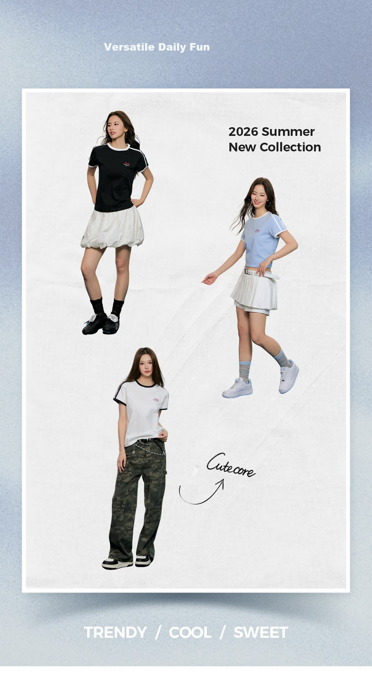 Kappa Back-to-Back Sports Short Sleeve T-Shirt Women K0G42TD31D Korea White-012 S 2