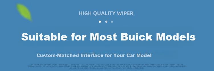Aoye Compatible with Buick GL8 (11-25) Luxury Business Edition (Smooth Wiping) Frameless Windshield Wiper Blades Front Pair 26+17 inches 10