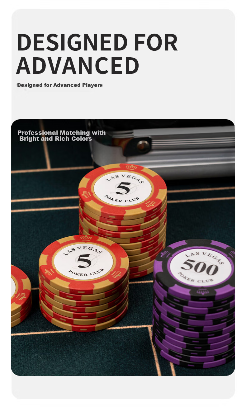 BR Poker Chips High-End Custom Score Tokens Cards Mahjong Machine Chips 100 Pieces 2