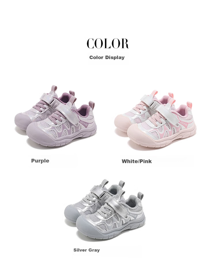 ABC KIDS Girls' Sports Shoes Autumn Children's Casual Running Shoes for Ages 6-12 3552 White/Pink Size 30 2