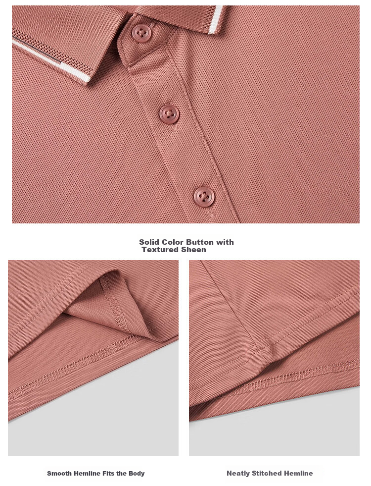 HLAHLA Men's Polo Shirt 26 Light Business Fashion Series Cool Short Sleeve Summer Father's Day Gift 7