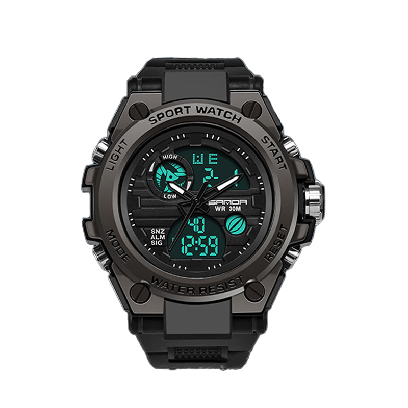 ABORNI Black Knight Watch for Men, Waterproof, Suitable for Middle And High School Students, New Year's And Valentine's Day Gift for Boyfriend Or Husband