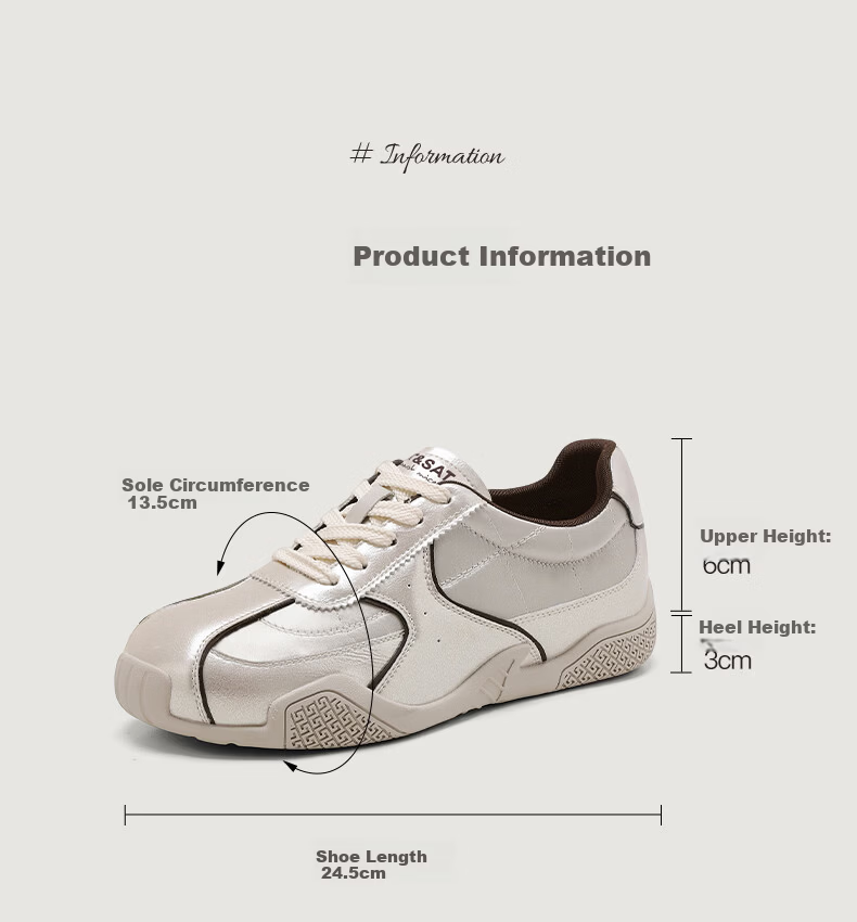 Saturday Ballet Style Women's 2026 New Summer Thick Sole Height Increasing Agan Casual Lightweight Versatile Sports Shoes 6