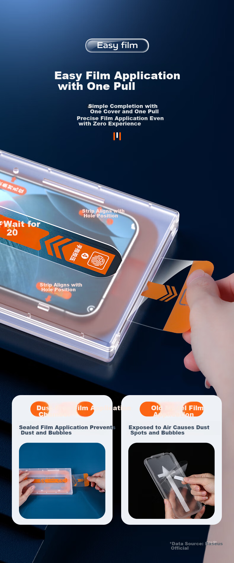 BIAZE [2 Dust-Free Chambers] Tempered Glass Screen Protector for Redmi K70 Xiaomi Redmi K70 Pro Full Coverage Anti-Fingerprint JM934 2