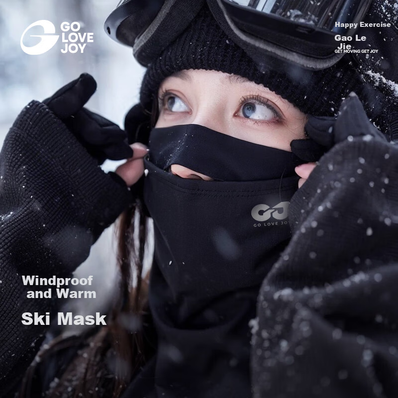 GOLOVEJOY High Joy Ski Mask Women Winter Face and Neck Protection Windproof Cold Resistant Outdoor Neck Warmer Face Cover Men Headwear