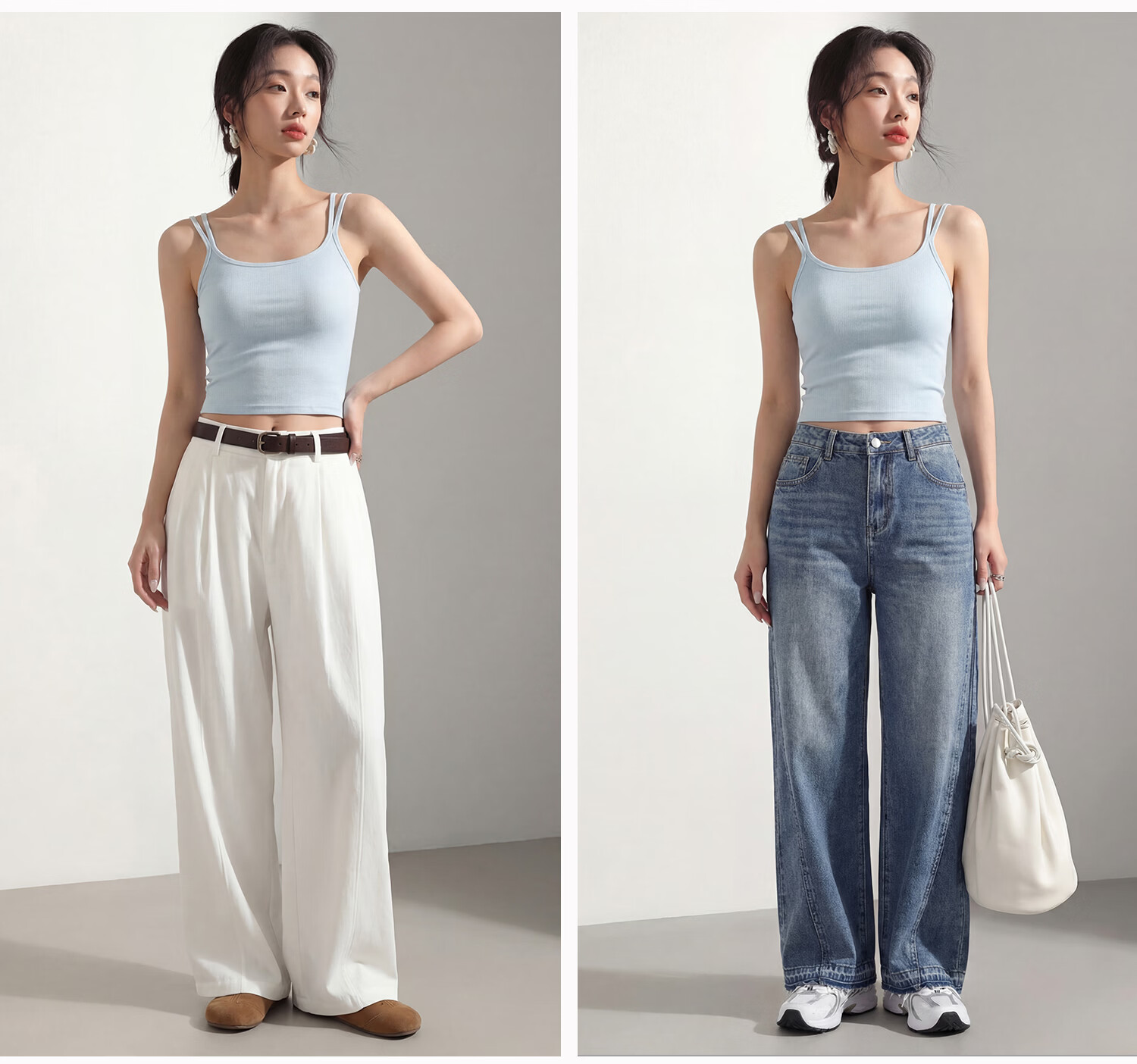 Miiow Women's Summer White Padded Camisole Vest 2026 New Stylish Back Double Shoulder Straps 30