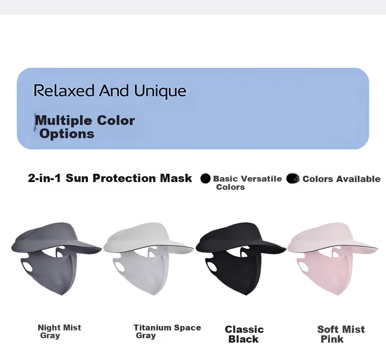 Muerxi Full Face Sun Protection Mask with Neck Guard, Ice Silk Breathable Outdoor Cycling Face Cover, Sports Sun Protection Mask 18