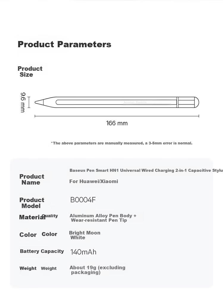 Baseus Crayon Shin-chan Edition Compatible with Huawei Stylus Xiaomi Touch Pen Tablet Touchscreen Pen M-Pencil 3rd Gen Capacitive Pen Universal for Redmi MatePad 11.5S 13