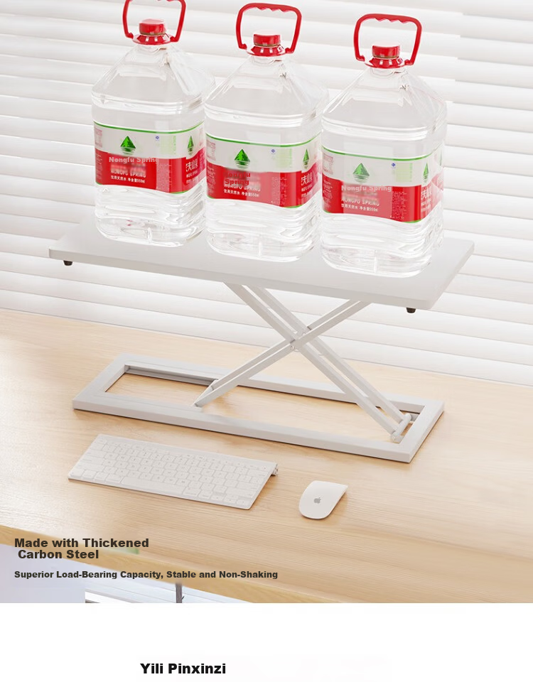 Qiyinge Standing Workbench Desktop Computer Desk Height Adjustable Laptop Office Desk Table 17
