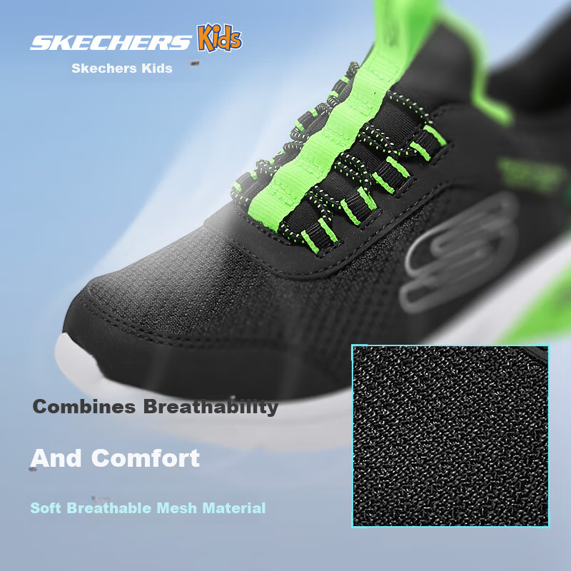 Skechers Kids Slip-On Comfortable Casual Sports Shoes 403890L