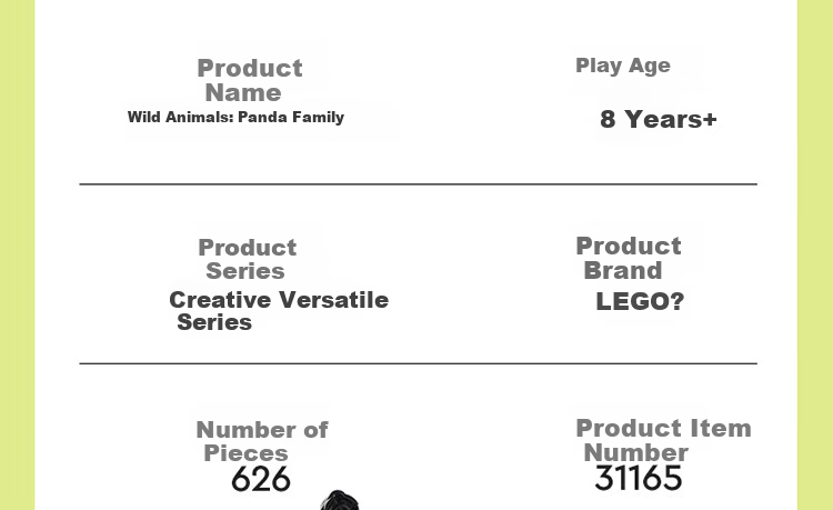 LEGO Building Blocks 31382 Cute Animals: Playful Puppy Boys Girls Kids Toy Gift New Year Decoration 10