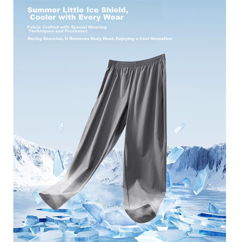 361° Men's Spring Summer Sun Protection Cooling Sports Casual Outdoor Straight Leg Pants 652613702-4 7