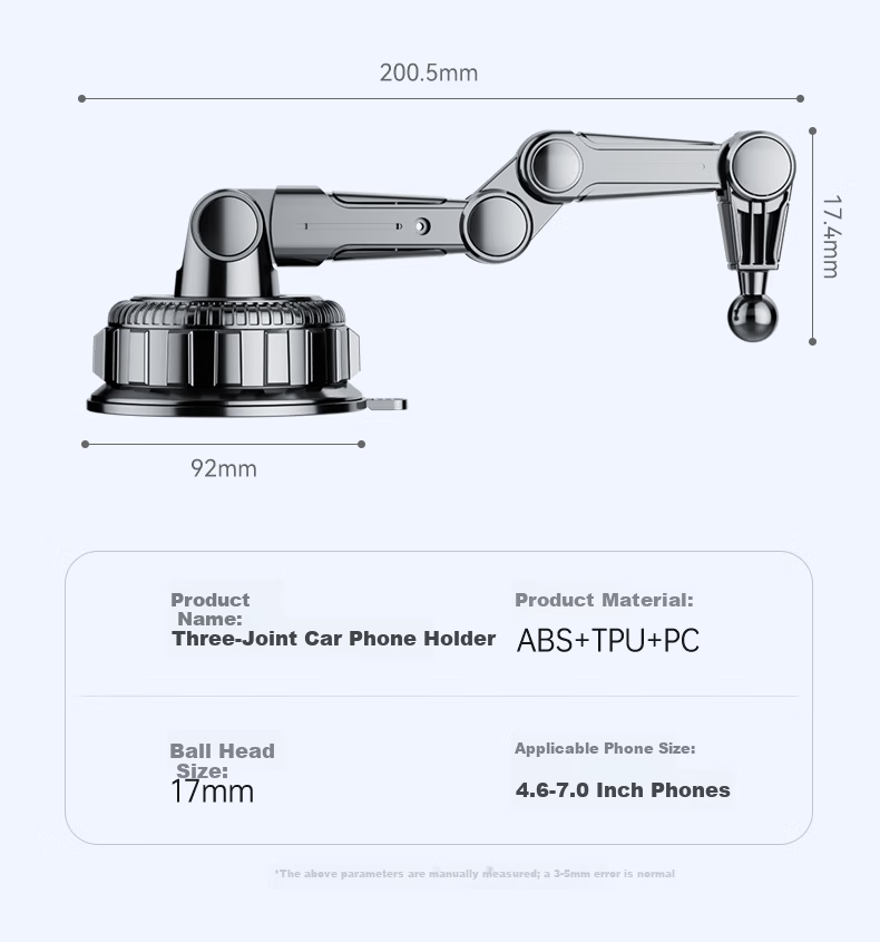 HUIDUODUO Car Phone Holder 2026 New Model Navigation Car Dashboard Suction Mount for Trucks Internal Fixed 33
