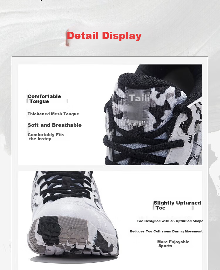 LI-NING Men's Badminton Shoes Invincible Ace Cushioning Professional Badminton Competition Sports Shoes Shi Yuqi Edition 5