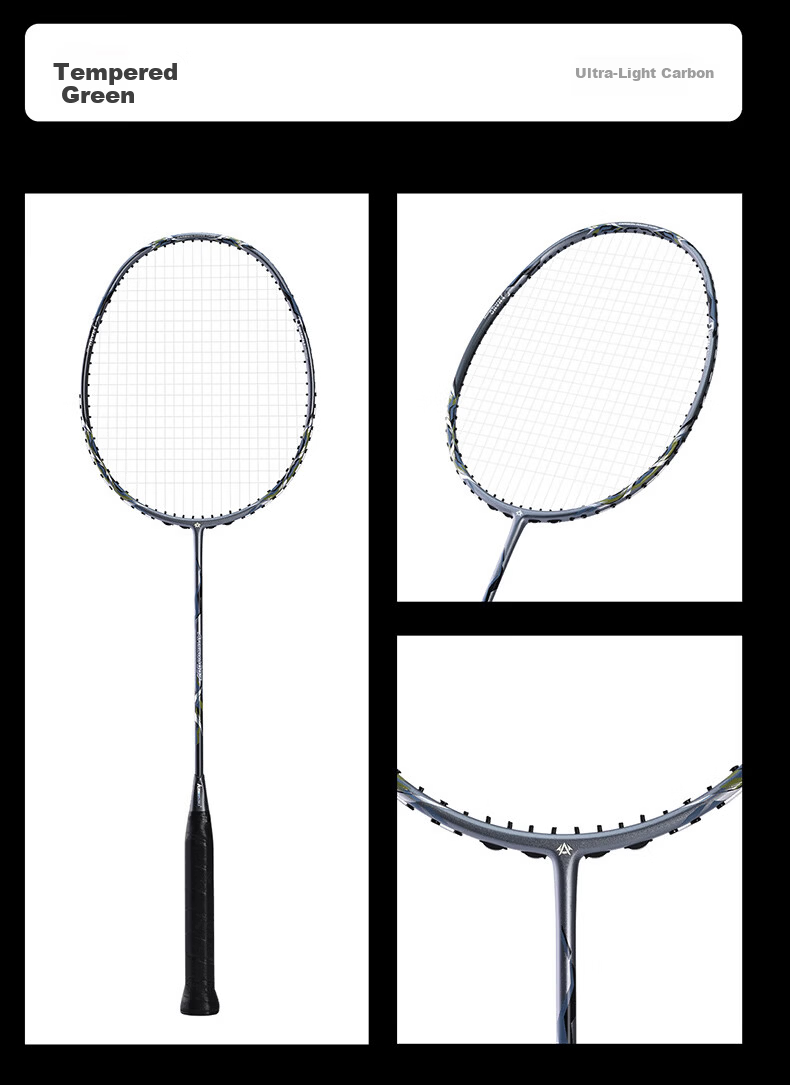KAWASAKI Full Carbon Ultra-Lightweight Badminton Racket Offensive Model Sword 007 for Men and Women 19