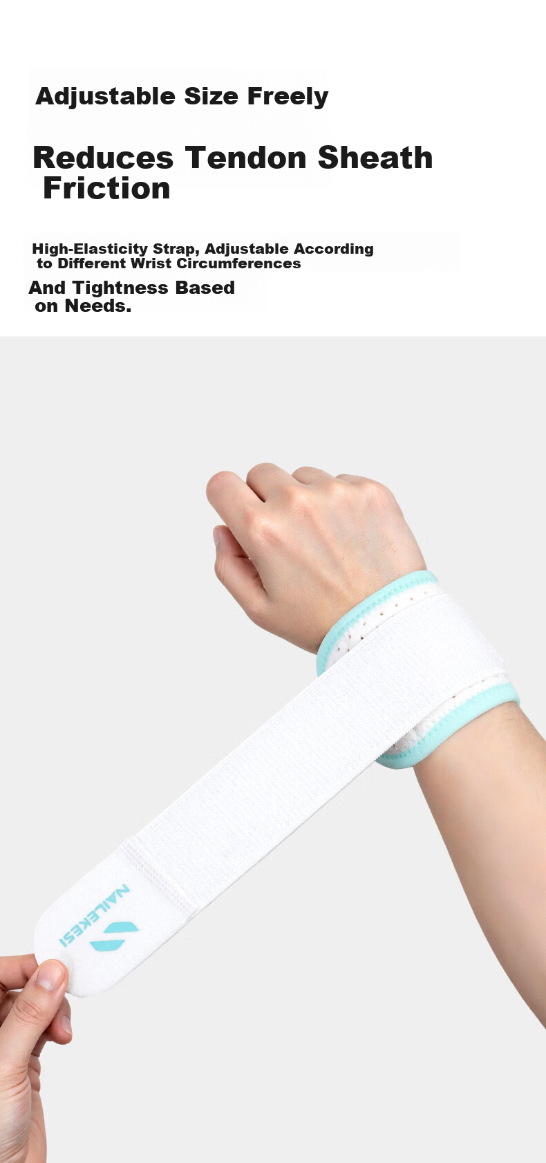 NAILEKESI N Sports Fitness Wrist Support Anti-Sprain Wrist Brace TFCC Tendon Sheath Basketball Push-Up Compression Protector for Men and Women 7