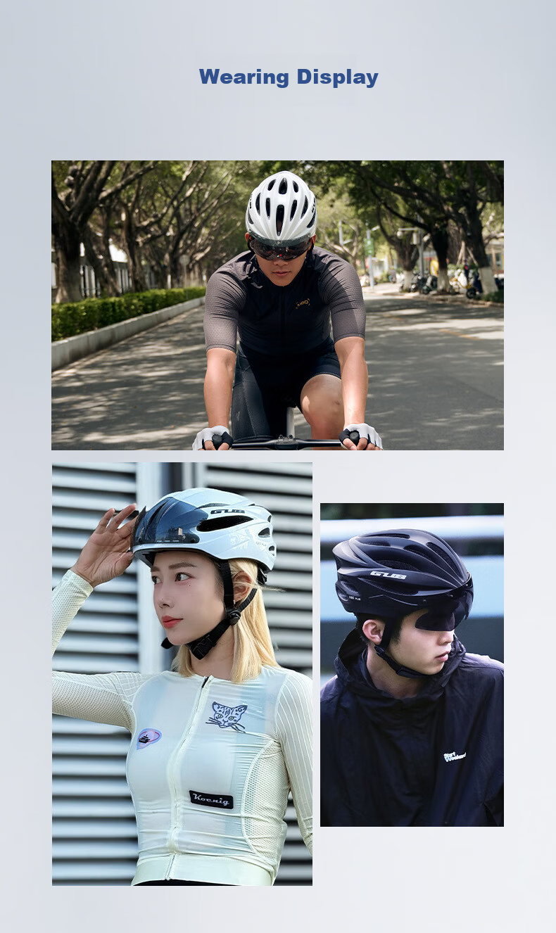 GUB Cycling Helmet with Magnetic Detachable Goggles Lightweight Safety Mountain Road Bike Helmet for Men and Women 2