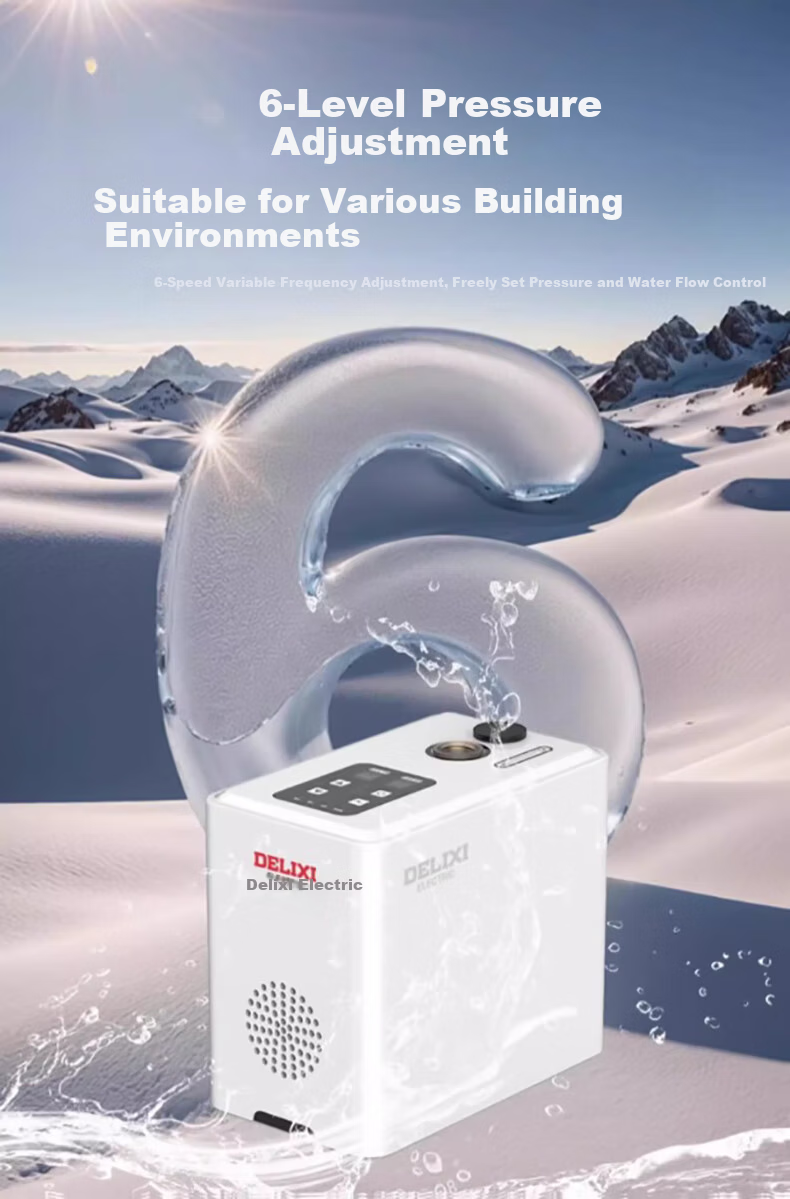 DELIXI Variable Frequency Booster Pump Household Fully Automatic Self-Priming Pump Little White Whale Whole House Water Heater Tap Water Pipeline Booster Pump 9