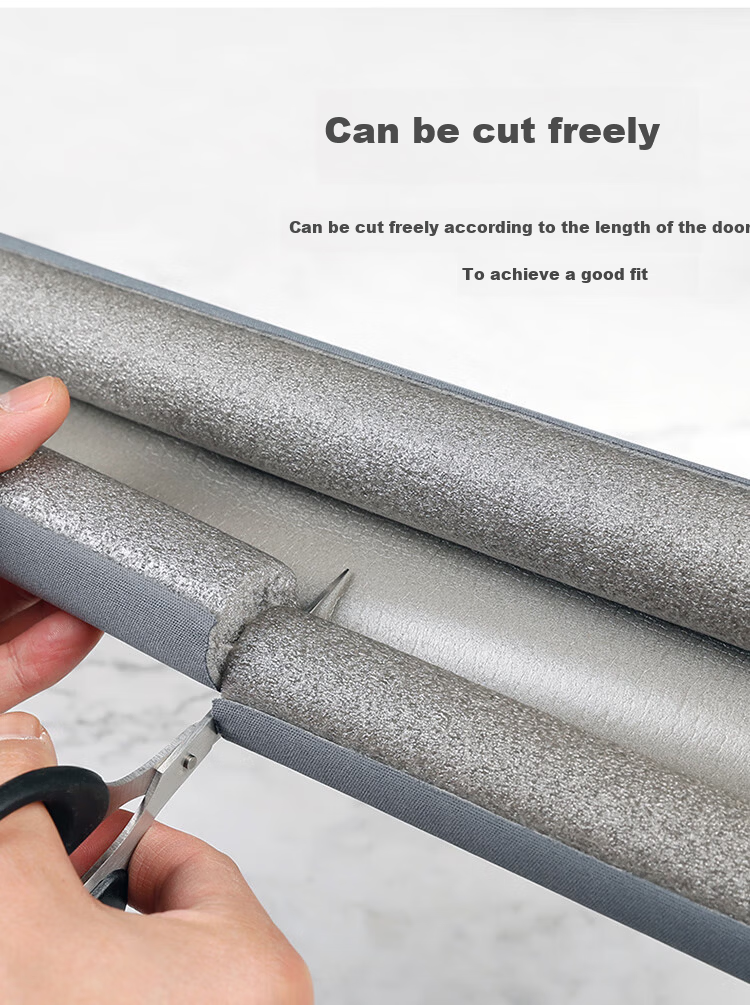 Jinlongxing Door Gap Seal Strip Door Bottom Weatherproofing Soundproofing Anti-Insect Windproof Rubber Strip 2-Pack 9