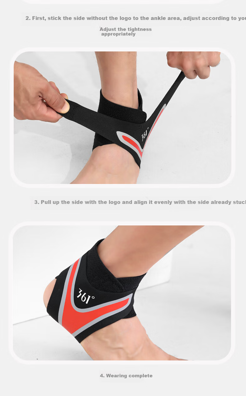 361° Ankle Support Brace Ultra-Thin Sports Ankle Protector for Sprain Prevention Unisex Basketball Running Joint Stabilizer 13