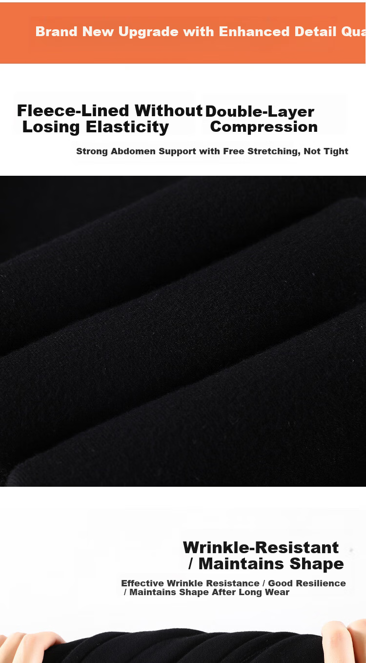 GUJIN Thickened Plain Purple Velvet Thermal Leggings for Women Autumn Winter Cotton Fleece Lined High Waist Warm Pants 5
