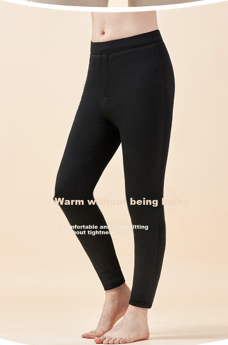 LangSha Autumn New Men's Cotton Pants Winter Thickened Fleece Warm Leggings Extra Thick Knee Protection Middle-aged Wool Pants Northeast Style 12