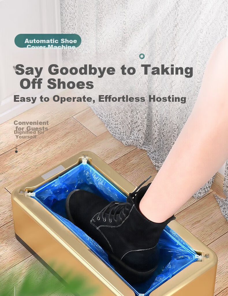 Sitoo Fully Automatic High-End Home Disposable Shoe Cover Machine Foot Covering Machine Office Shoe Film Machine with Shoe Covers Included 1
