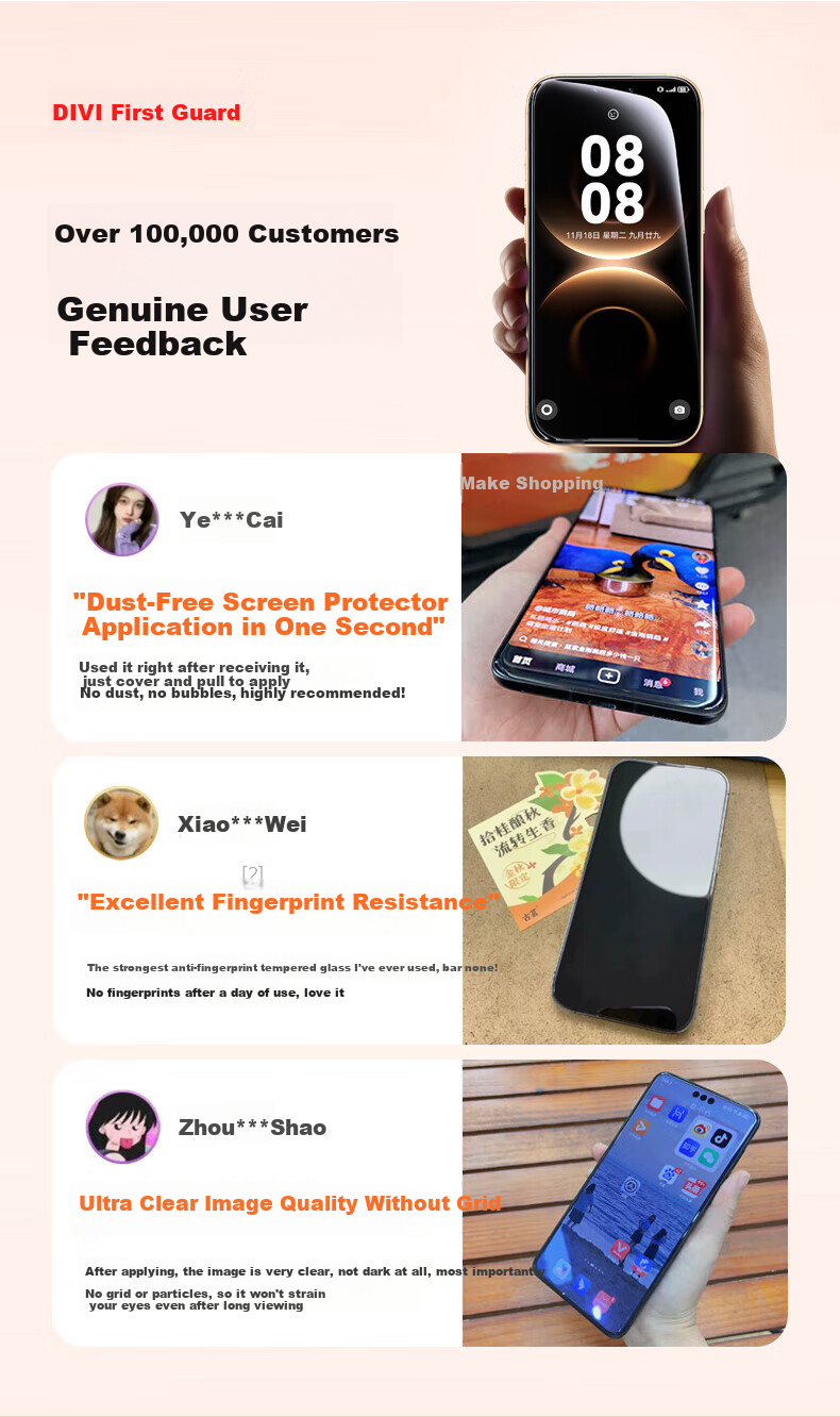 DIVI AR Ultra-Clear Tempered Glass Screen Protector for Huawei Mate80/Mate80 Pro, Full Coverage, Anti-Fingerprint, Anti-Drop, Explosion-Proof Film 4