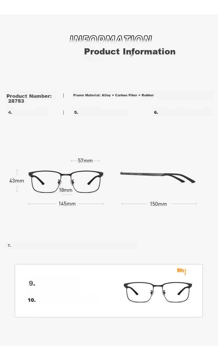 CAPONI Men's Reading Glasses Imported Multifocal Genuine High-end Carbon Fiber Auto Zoom HD Blue Light Blocking Presbyopia Glasses 11