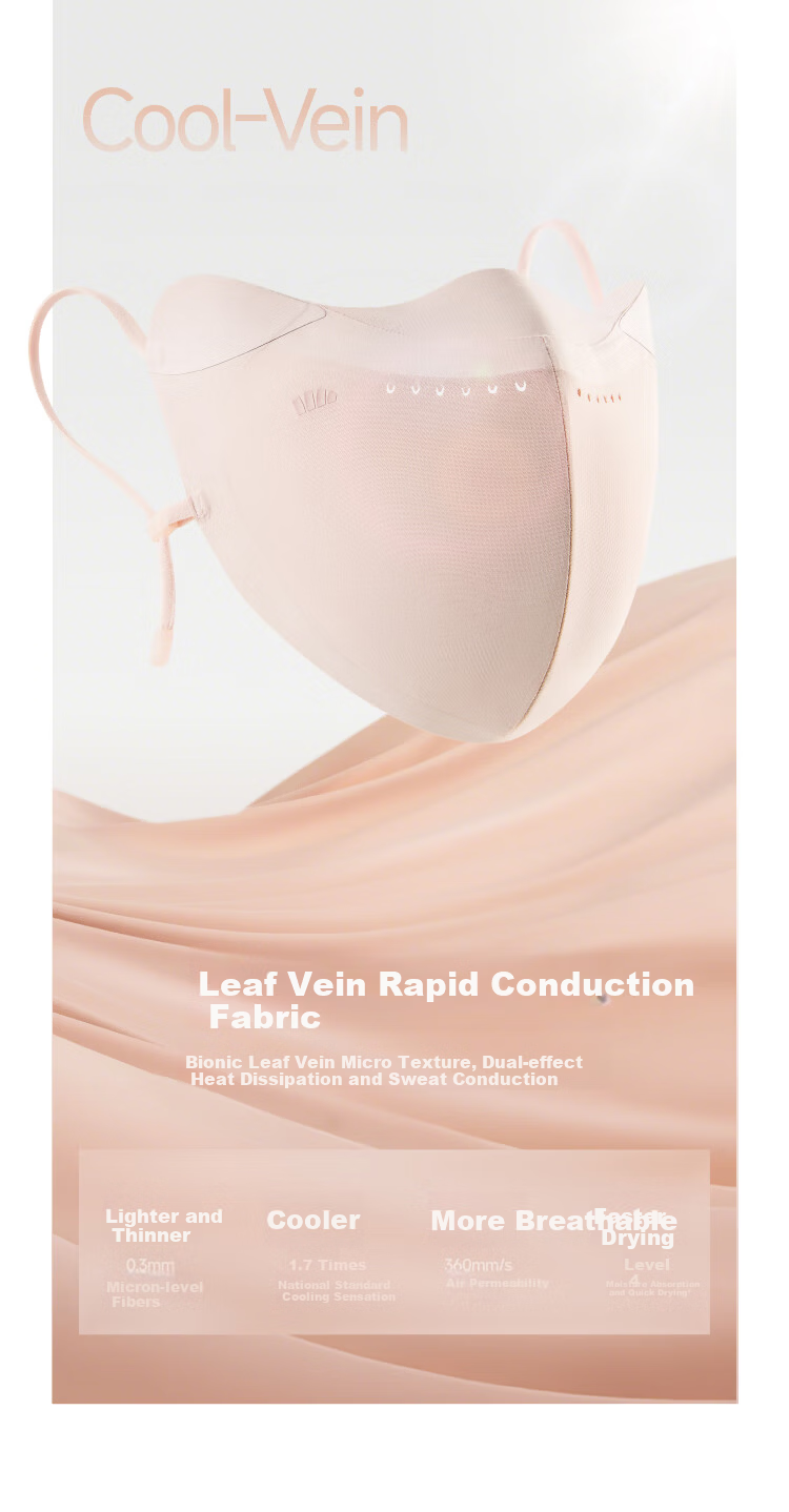 Beneunder Purifying Sunscreen Mask Oil-Control Breathable UV Protection Face Mask 12