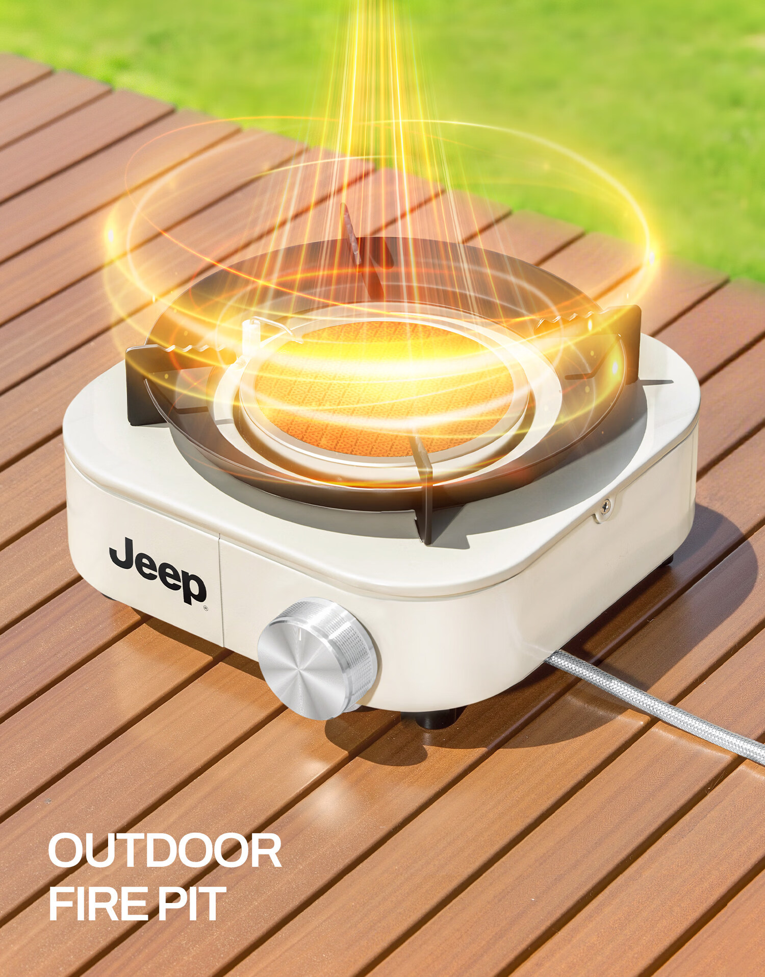 JEEP Infrared Split Cassette Stove Outdoor Portable Camping Cooking Equipment Gas Stove New Cookware Black 2