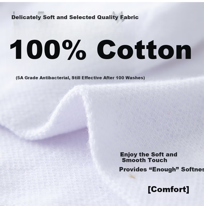Yiershuang [100% Cotton 5A Antibacterial] Men's Undershirt Short Sleeve T-Shirt Ribbed Pure Cotton Underwear Large Size Old T-Shirt 4